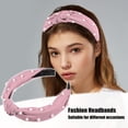 thumbnail image 2 of Satén Anudado Perla Diadema, para Mujeres, Rosa, 1.1 Pulgada Ancho, 2 of 7