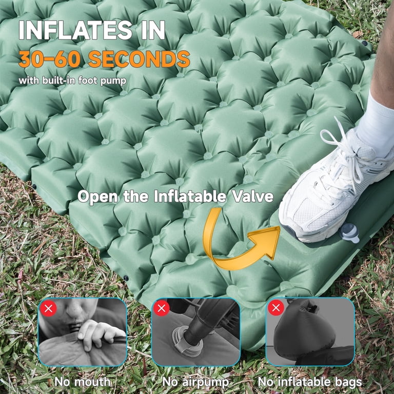 Aonhom Camping Sleeping Pad, Ultralight with Foot Pump photo 7