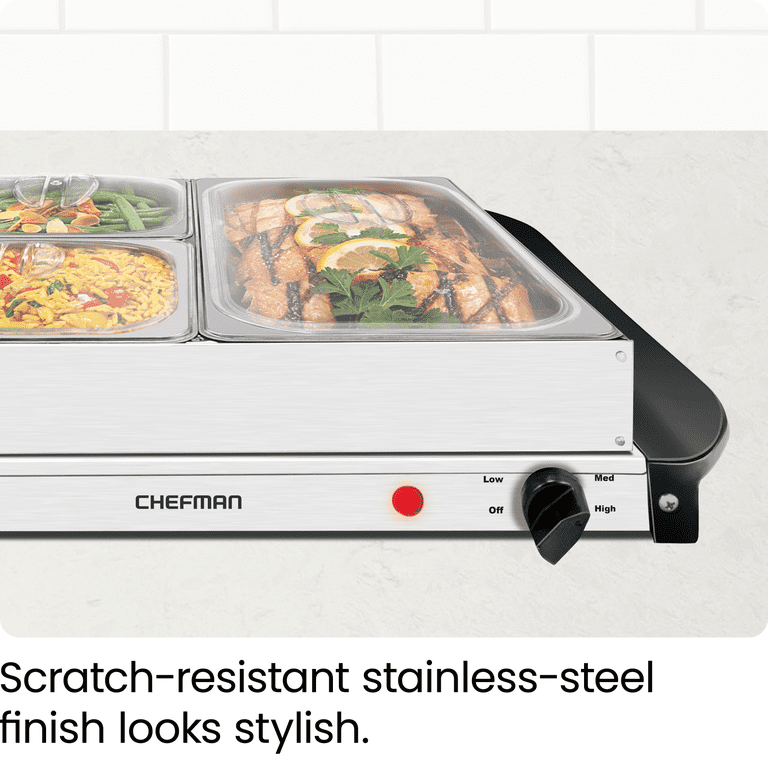 Chefman Family Size Serving Warmer - Electric Buffet Server +