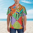 thumbnail image 4 of Daiia Dancing African Womans Hawaiian Shirt for Men Gentle Cotton Regular Short Sleeve Casual-Large, 4 of 9