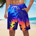 thumbnail image 2 of JLFKNG Leisure Mens Swimming Trunks Plus Size Swim Bottoms Drawstring Loose Fit Casual Sports Running Straight Leg Knee Length Swim Shorts Loose Fit Swimming Shorts, 2 of 5