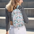 thumbnail image 5 of Disketp Cute Panda Bear Mochila de Lona Estampada, Mochila Escolar de Viaje Ligera para Estudiantes y Portátil-Medium, 5 of 5
