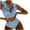 Multicolor, variant on ANINEO New Multicolor Ruffled V-Neck Split Swimsuit High Waist Split Bikini Women Swimwear Breathable Hawaii Summer Tropical Brazilian Beachwear