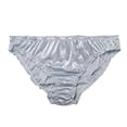 thumbnail image 1 of Bragas de satén para mujer, calzoncillos elásticos de cintura baja y lisos, 1 of 7