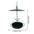 thumbnail image 2 of sruoe Bird Feeder, Hanging Bird Feeder Tray, Bird Feeders Outdoor, Cardinal Bird Feeder, Hopper Feeder, Small Large Bowl Wild Bird Feeders for Garden Decor, Iron, 2 of 6