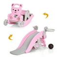 thumbnail image 1 of Babyjoy 4-in-1 Rocking Horse & Slide Set Toddler Slide Playset w/Basketball Hoop, 1 of 10