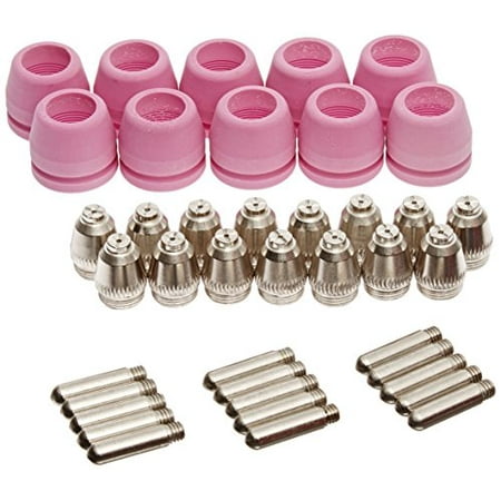 PCON40 40 pcs Lotos Plasma Cutter Consumables Nozzle Electrode and Cup for LTP5000D, LTP5000 LTPDC2000, LTPDC2000D and LTPAC2500