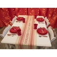 thumbnail image 2 of Peppermint Mocha Merry Christmas Striped Cotton Table Runner (17"x54"), 2 of 4
