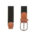 thumbnail image 4 of Correa Ajustable de Tejido Elástico uxcell para Hombres En Zigzag Diseño Panel PU Negro 24 - 32 pulgadas, 4 of 6