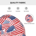 thumbnail image 5 of Gaeub America Flags Knit Cuffed Beanie Top Level Beanie Men Women Winter Knit Caps Soft Ski Hat, 5 of 7