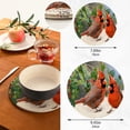thumbnail image 3 of SKYSONIC Snowy Holly Cardinals Pot Holders Trivets, 2 Pcs Heat Resistant Trivets,Winter Bird Cotton Thread Weave Mats for Hot Pads Pans Pot Bowl Teapot for Kitchen Decor, 3 of 7