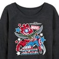 thumbnail image 3 of Marvel Captain America: Brave New World - Sticker Style - Women's French Terry Pullover Sweatshirt, 3 of 5