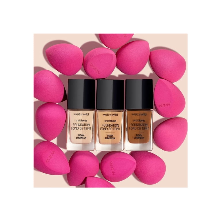 Wet n Wild Streak-Free Makeup Blending Sponge, Pink, Cruelty-Free