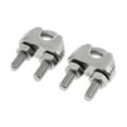 thumbnail image 2 of Abrazadera de Cuerda Resistente 2 Uds Macarena Tornillos en U Acero Inoxidable M8 Plata, 2 of 5