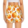 thumbnail image 4 of Running Shorts for Women, Onion Pattern orange Workout Athletic Shorts with Pockets, Lounge Yoga Shorts Women, 4 of 7