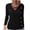 Black, variant on zbxnLI Women's Long Sleeve Shirts Cross V Neck Tunic Tops Side Buttons Fashion Fall Cute Tops Plus Size