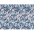 thumbnail image 2 of Zelouf Print On Mikado Digital Sample  , Sewing, DIY, Crafts Fabric by the Yard, 249Taupe/blue, 1 Yard, 2 of 2