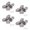 nickel, variant on 4Pieces Stainless Steel Concealed Hinge For Folding Door Screen And Table Flap Kitchen Bathroom Cabinet Use