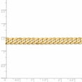 thumbnail image 5 of Leslie's Real 14kt Yellow Gold 6.1mm Flat Beveled Curb Chain; 20 inch; Lobster Clasp; for Adults and Teens; for Women and Men, 5 of 5
