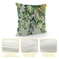 thumbnail image 4 of PRATYUS Floral Spring Pillow Covers Vintage Wild Flowers Decor Sage Green Throw Pillows Leaves Outdoor Farmhouse Wildflower Plant Decorative Cushion for Couch Bed Sofa 12x12in, 4 of 5