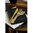 thumbnail image 2 of Polished Metallic Premium Plastic Cutlery Combo 96 Pcs, 2 of 3