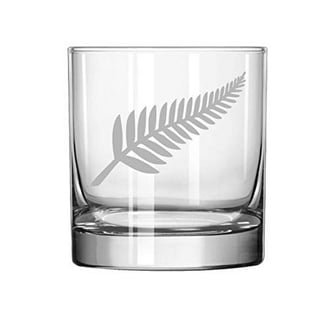11 Oz Rocks Whiskey Old Fashioned Glass Wrap Around River in the Forest