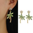 thumbnail image 1 of Boucles d'Oreilles en Noix de Coco Bohème, Style Plage Délicat, 1 of 5
