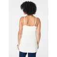 thumbnail image 2 of Roaman's Women's Plus Size Lace Trim Knit Cami With Adjustable Straps, 2 of 3