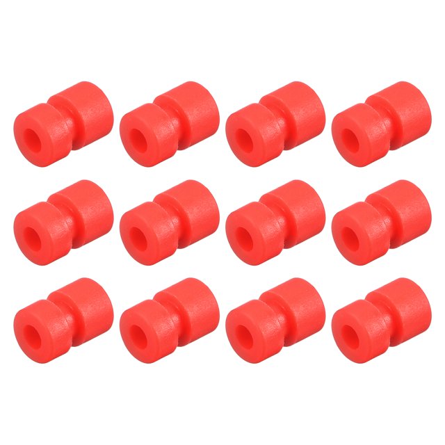 Unique Bargains 12Pack RC Anti Vibrations Boules de Caoutchouc pour F4 F7 Contrôleur de Vol M2x6.6mm Rouge