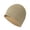Khaki, variant on Women's Reflective Knit Beanie, Solid Color Thermal Winter Hat for Outdoor Running, Night Sports, Windproof Warm Protection with High Visibility for Safety-Yellow