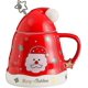 thumbnail image 1 of Christmas coffee mug, ceramic tea cup with stirrer, drinking glass with Christmas pattern, Christmas gift, 1 of 3