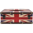 thumbnail image 3 of Caja de pañuelos de madera Brillar estilo bandera vintage para oficina en casa, 3 of 5