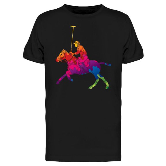 Polo Player Polo Stick T-Shirt Men -Image by Shutterstock, Male 3X-Large