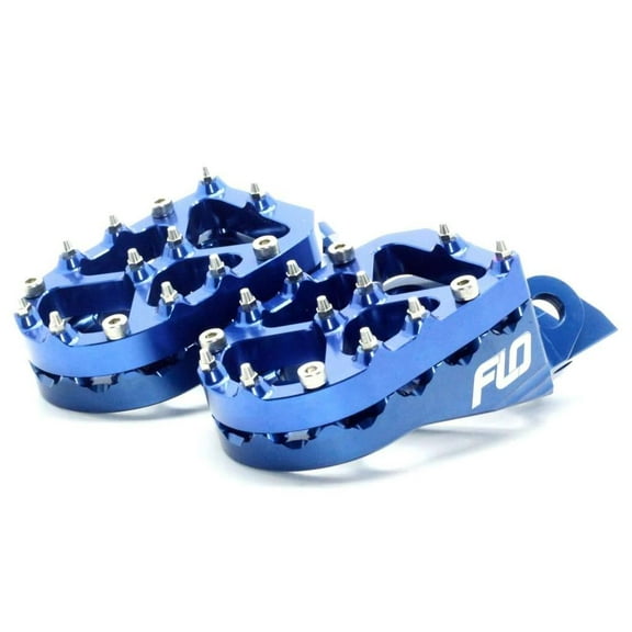 Flo Motorsports SPEG-793BLU Snow Bike Footpegs - Blue