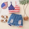 thumbnail image 2 of kpoplk Toddler Girl Clothes, 2Pcs Baby Girl Summer Outfits Sleeveless Bow Knot Tank Shirts Tops + Shorts Clothing Sets 1-5T Size 4-5 Years,Red, 2 of 9