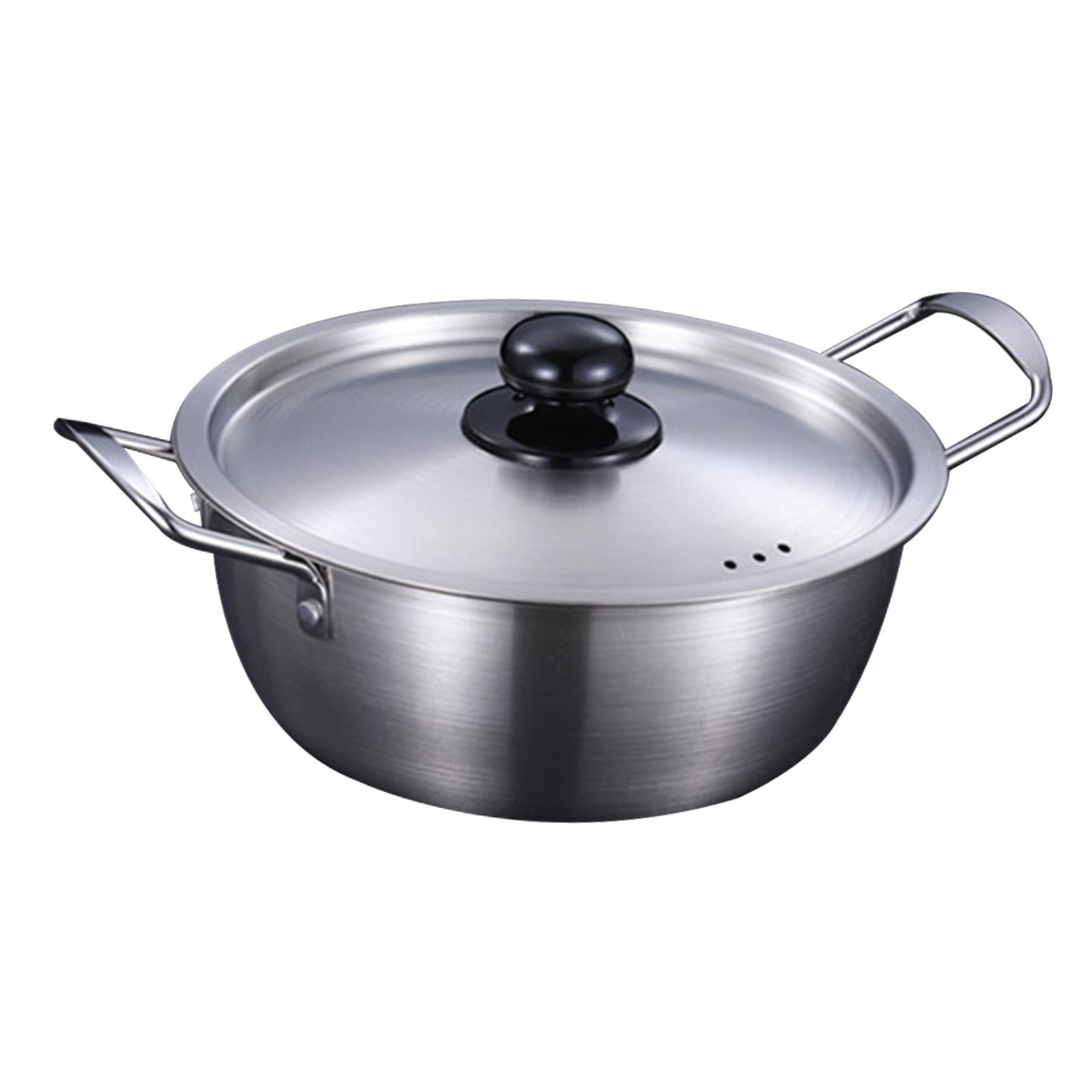 Baoblaze Korea Ramen Pot Home with Lid Instant Noodles Pot for Restaurant Picnic Eggs 18cm