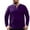 Purple, variant on ZCFZJW Mens Henley Shirts Casual Big and Tall Long Sleeve Basic Athletic Solid Color Pullover Tops Trendy Regular Fit Comfy Workout Sweatshirts Army Green L