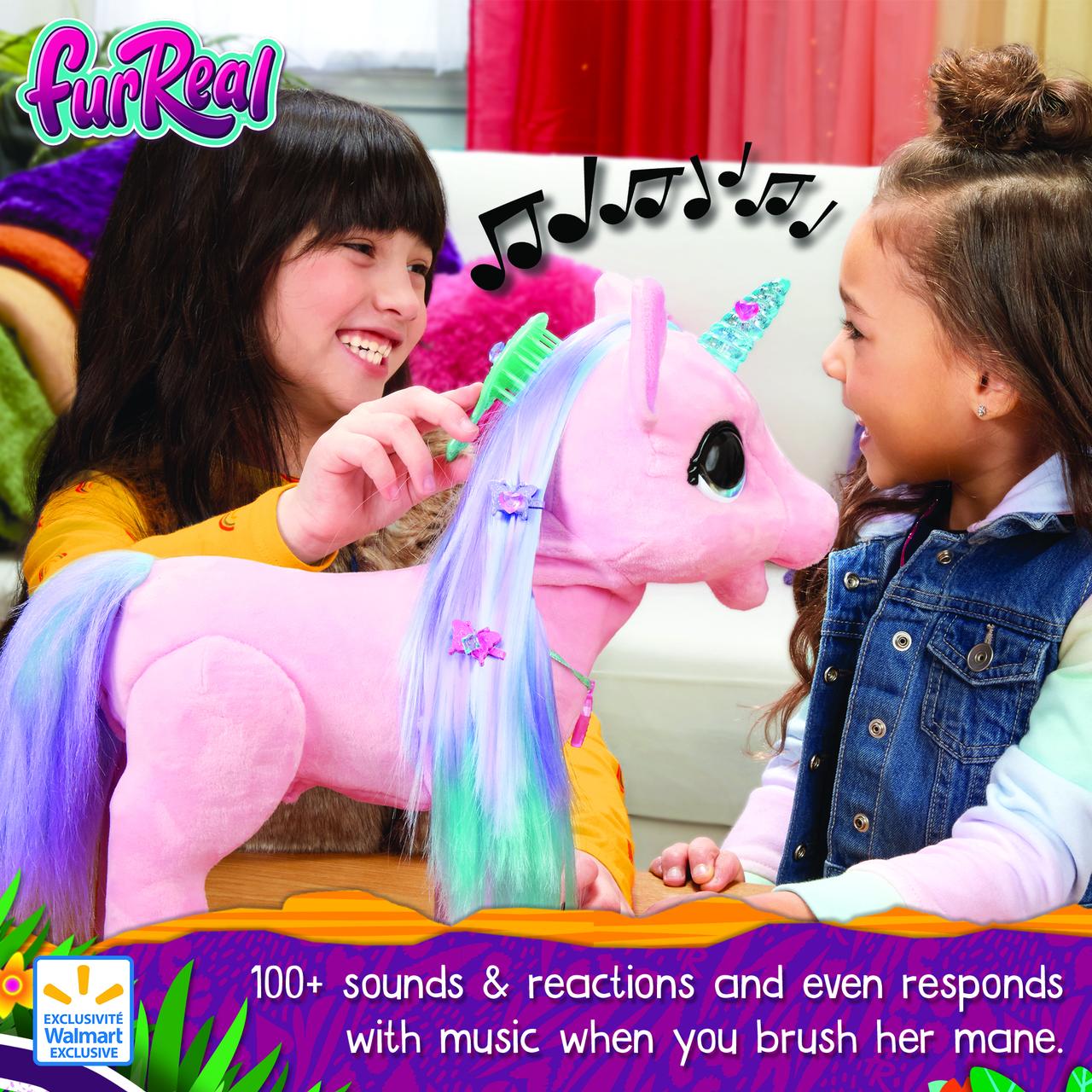 furReal Blossom My Bestiecorn Interactive Plush Pet Toy, 100+ Sounds & Reactions - image 4 of 9