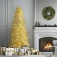 thumbnail image 5 of National Tree Company 10 ft Pre-Lit Platinum Metallic Full Artificial Christmas Tree, 2,720 LED Lights, 2,754 Tips, Includes Stand, Gold, 5 of 9
