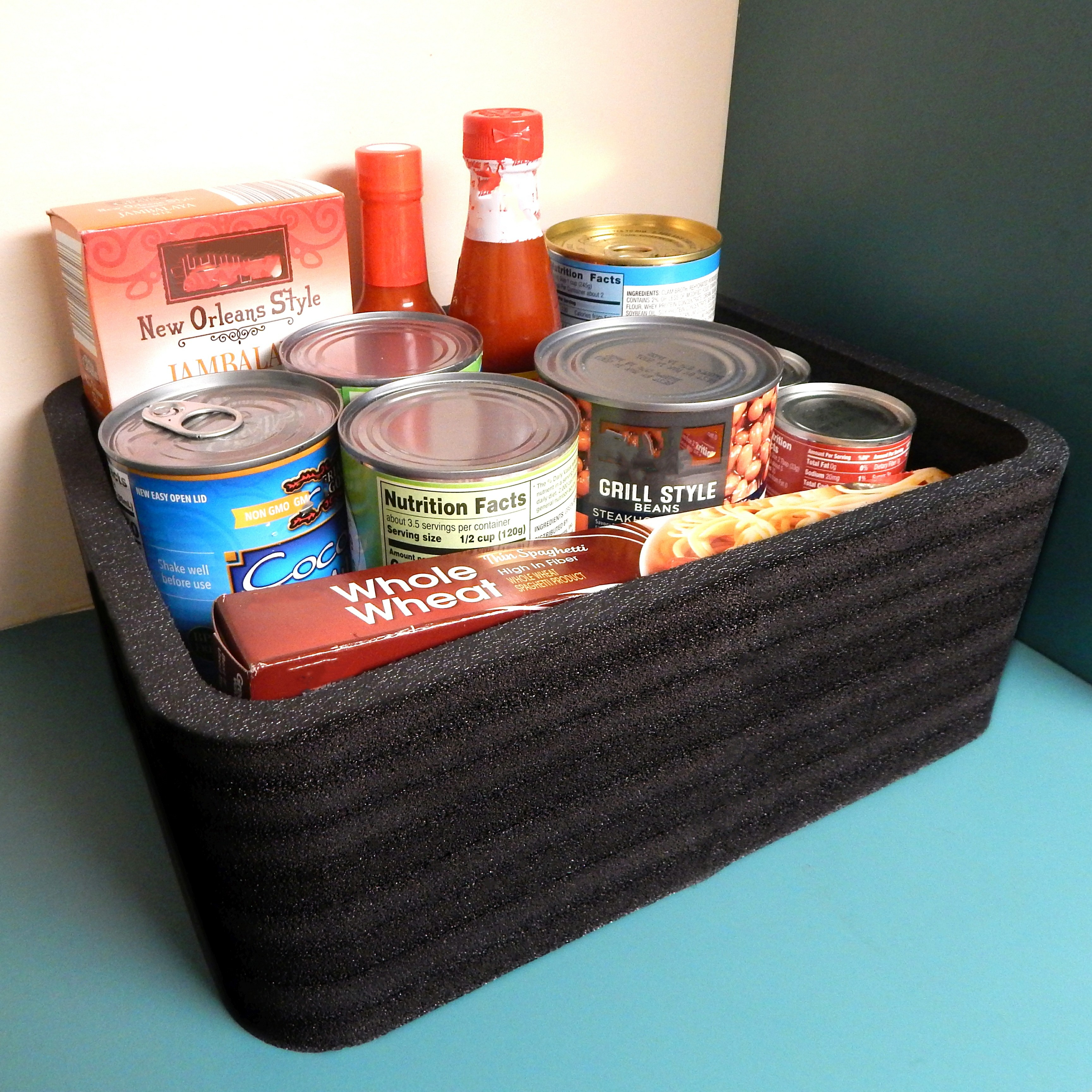 Polar Whale Large Food Storage Organizer Bin Tray for Kitchen Pantry Refrigerator Freezer