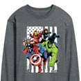 thumbnail image 3 of Marvel The Avengers - American Flag - Adult Long Sleeve Graphic T-Shirt, 3 of 5