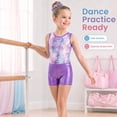 thumbnail image 3 of Gymnastics Leotards For Girls Sparkle Hollow Back Sleeveless Gymnastics Outfits With Shorts And Hair Scrunchie For Dance Ballet, 3 of 12