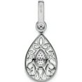 thumbnail image 3 of 14K White Gold 1/6Ct. Diamond Pendant Made In India pm5171-016-wa, 3 of 5