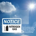 thumbnail image 6 of (2 Pack) Nitrogen Gas Sign With Symbol OSHA Notice Sign 10 Inch X 7 Inch Vinyl Label Decal Sticker Weather Resistant, UV Protected for Workplace, Business, and Construction Site, Made, 6 of 7