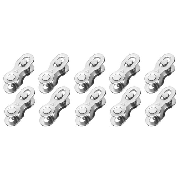Uxcell 10pcs Bicycle Missing Link 6/7/8 Speed Reusable Steel Bike Chain Link Silver