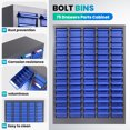 thumbnail image 5 of Steel Parts Cabinet with 40 Drawers, Heavy Duty Hardware Tool Cabinet with Plastic Drawers for Bolts, Screws, Fasteners, Tools, Small Parts Organizer for Garage, Shop, Office, 5 of 5