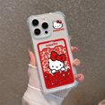 thumbnail image 3 of Funda de Hello Kitty con dibujos animados para iPhone, carcasa transparente para modelos anticaída 15, 14, 13, 12, 11 Mini Pro Max, X, XR, XSMax, 7, 8 Plus, novedad, 3 of 5