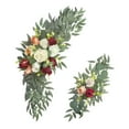 thumbnail image 3 of Abbraccia 2Pcs Wedding Arch Flowers Artificial Floral Swag Home Decoration Welcome Sign Decoration for Reception Wedding Table Ornament Red, 3 of 10