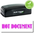 thumbnail image 1 of Large Pre-Inked Hot Document Stamp with Black Ink, 1 of 4