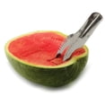 thumbnail image 3 of Cortador de frutas multifuncional de acero inoxidable, cortador de frutas de acero inoxidable 2 en 1, herramienta cortadora de sandía, cortador de frutas, utensilio de cocina, 3 of 5